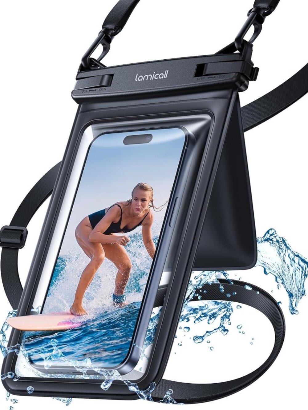 Double Pocket Waterproof Phone Pouch, Water proof Dry Bag